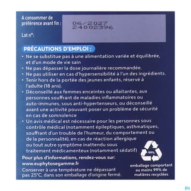 EUPHYTOSE NUIT SACHET 20