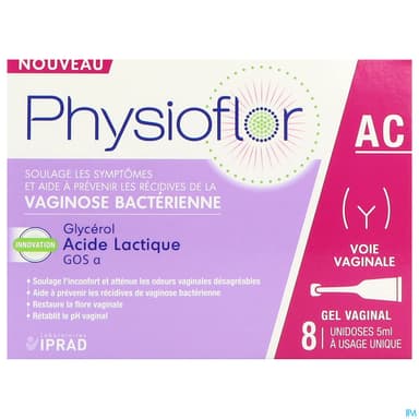 PHYSIOFLOR AC GEL VAGIN UNID 5ML 8