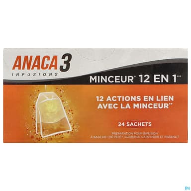 Anaca3 Infusion Minceur 12en1 Infusette 24