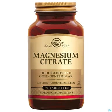 SOLGAR MAGNESIUM CITRATE CP 60