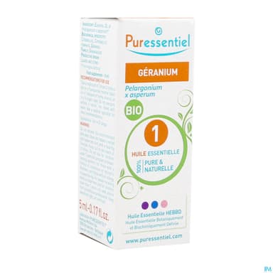 Puressentiel Huile Essentielle Geranium Bio 5ml