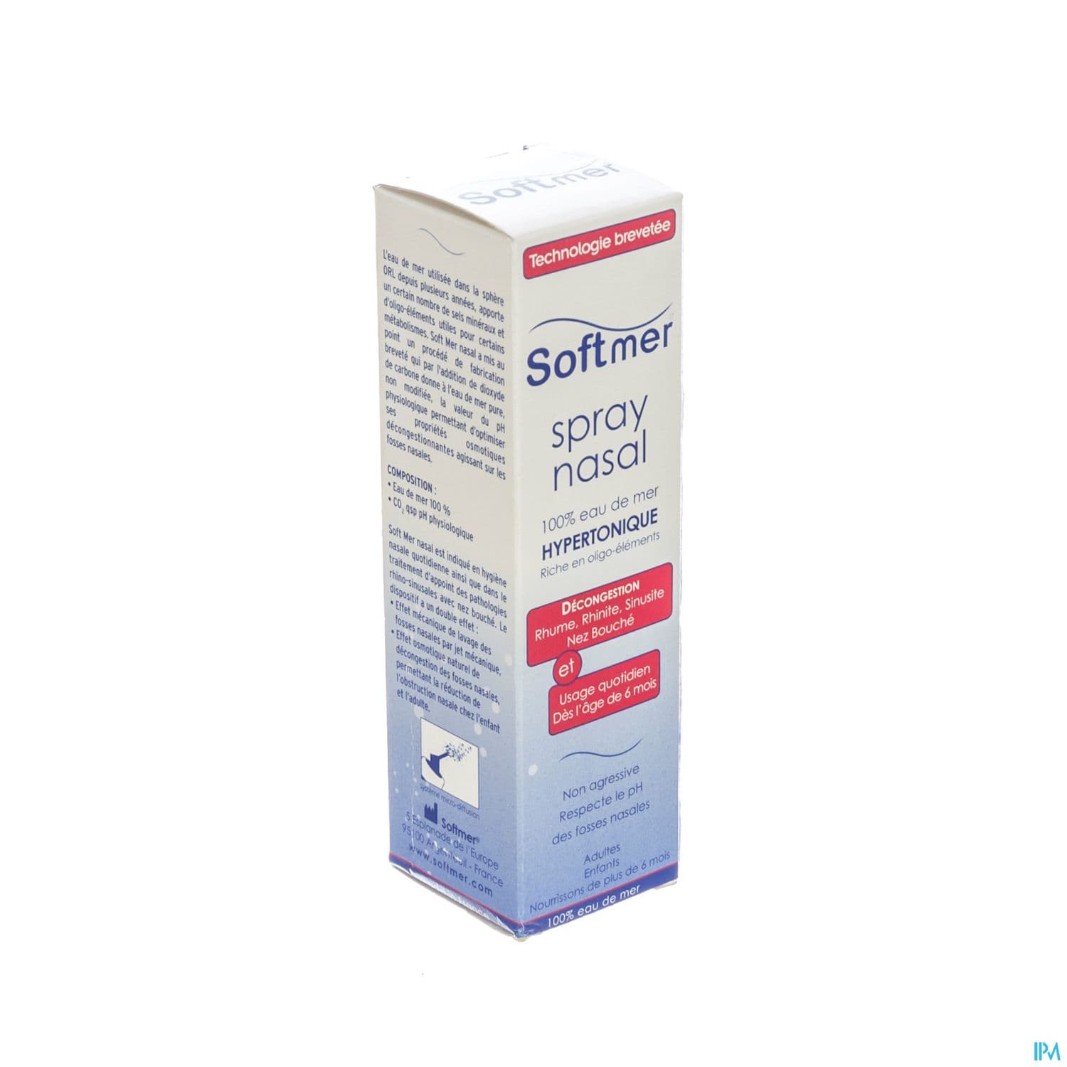 Soft Mer Spray Nasal Hypertonique 100ml