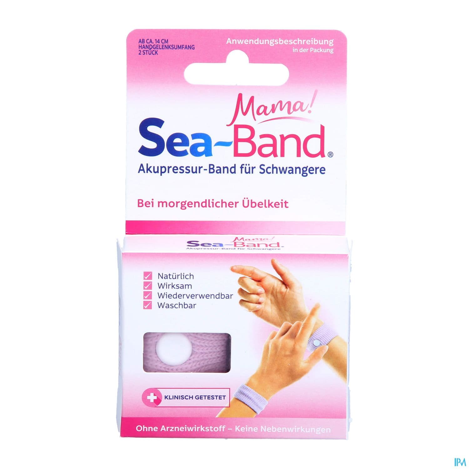Seaband Bracelet Mama Antinausee Femme Enceinte Rose