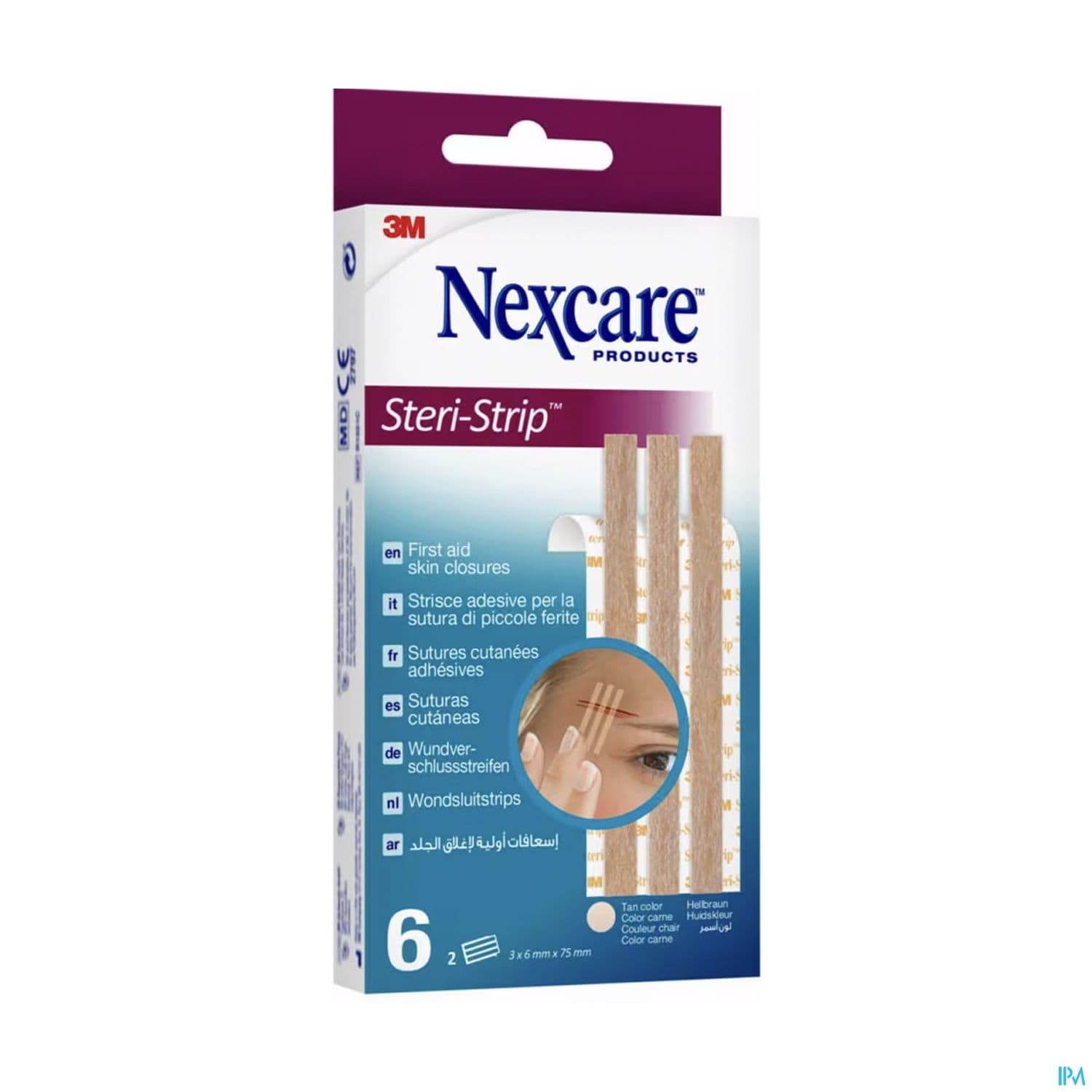 3m Nexcare Steristrip Beige 6mm X 75mm
