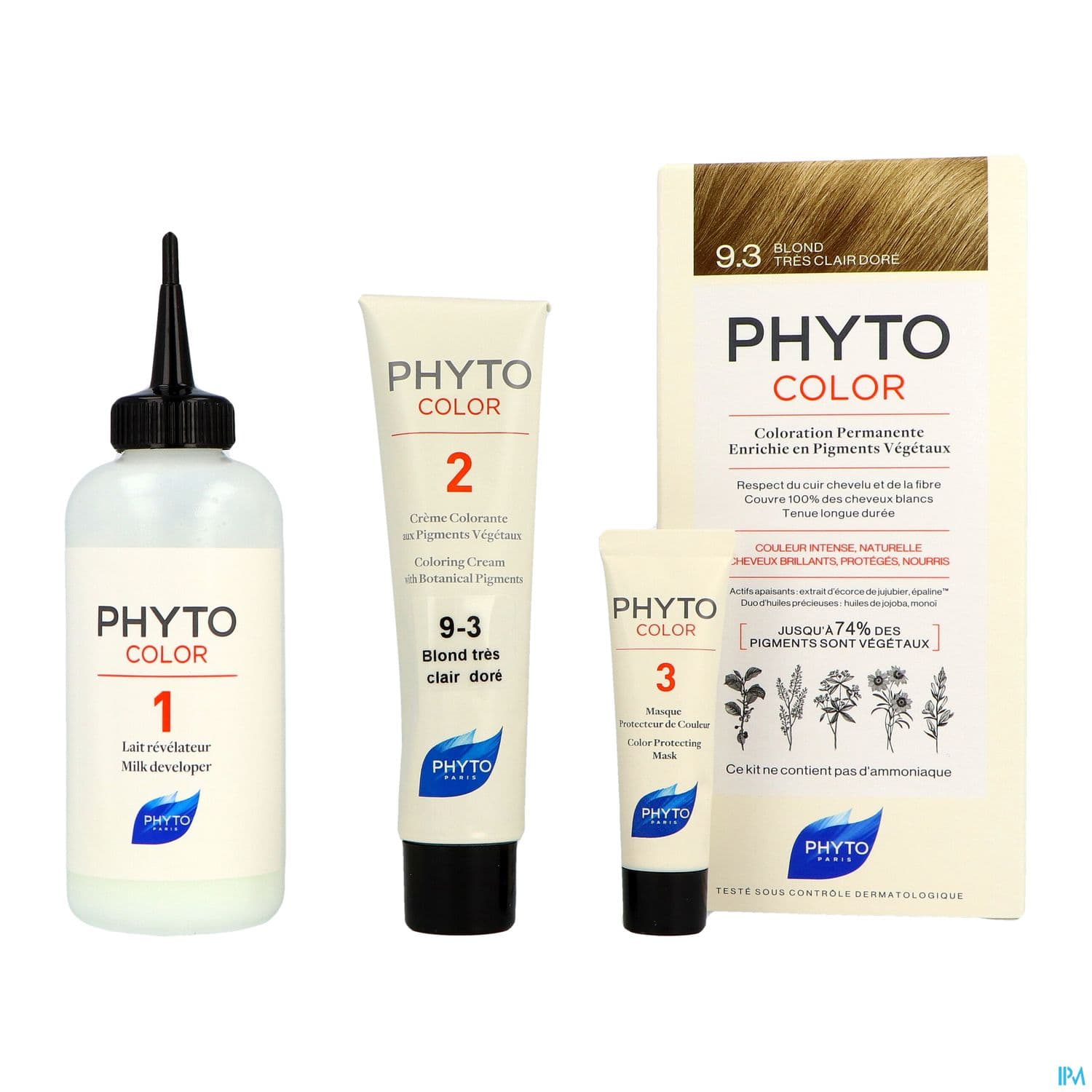 PHYTO COLOR 9,3 BLOND TR CLAIR DOR