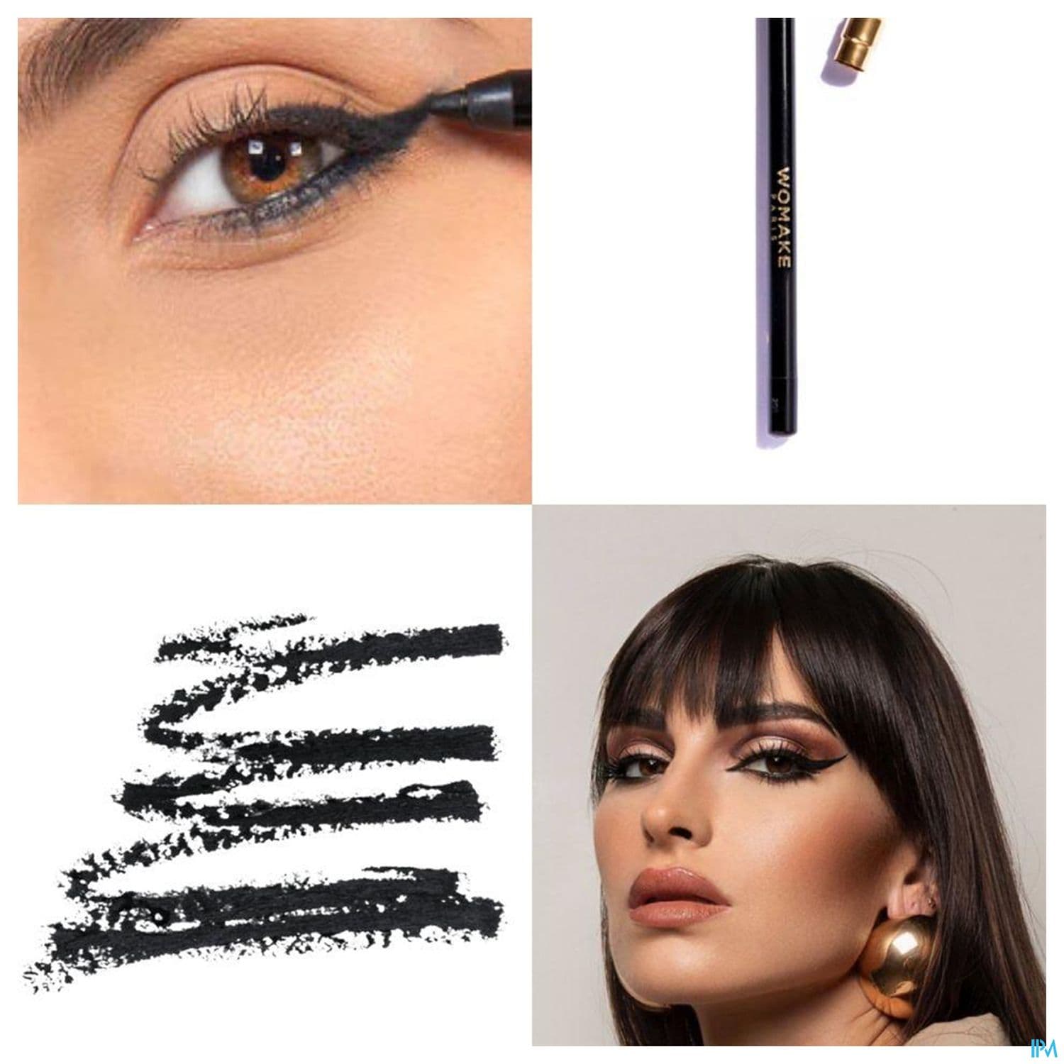 Womake Crayon Magic Yeux Semi Permanent Noir Intense