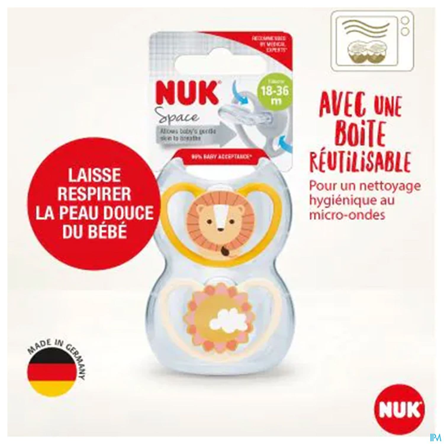 Nuk Sucette Silicone Space 18/36m Garcon X2