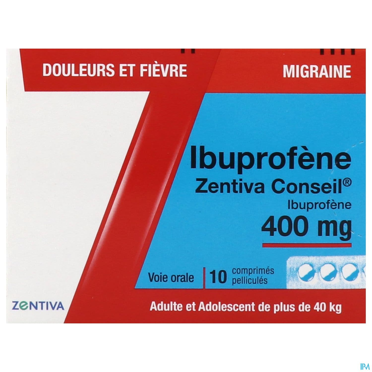 IBUPROFENE 400MG ZTV CONS 10