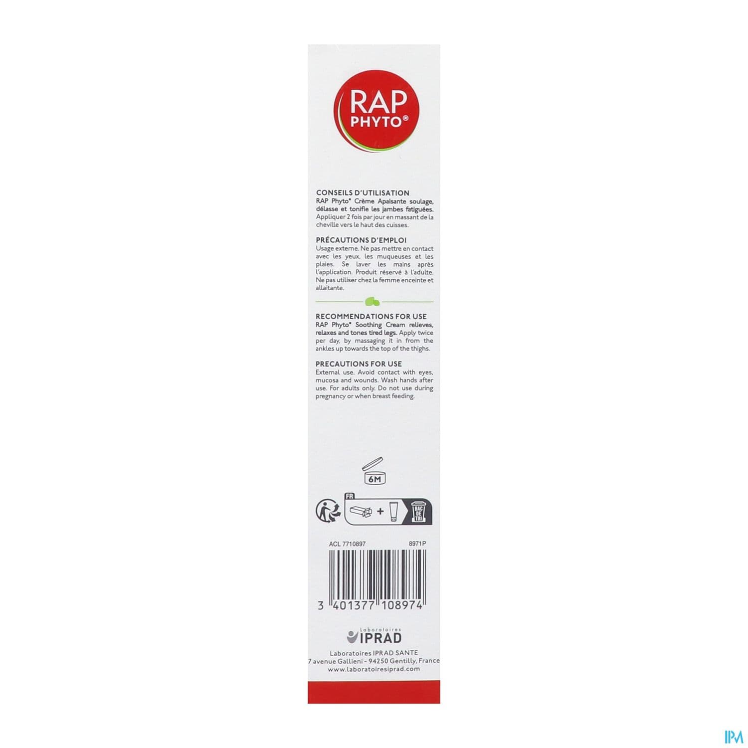 RAP PHYTO CR JAMB LEGERE 100ML
