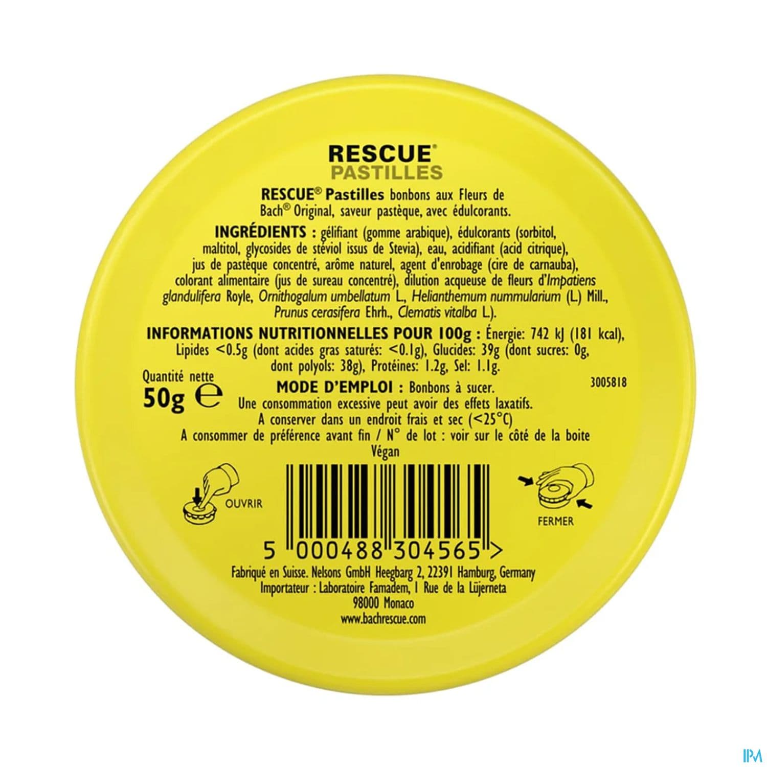 RESCUE PASTILLE PASTEQUE 50G