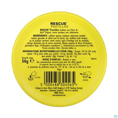 RESCUE PASTILLE PASTEQUE 50G
