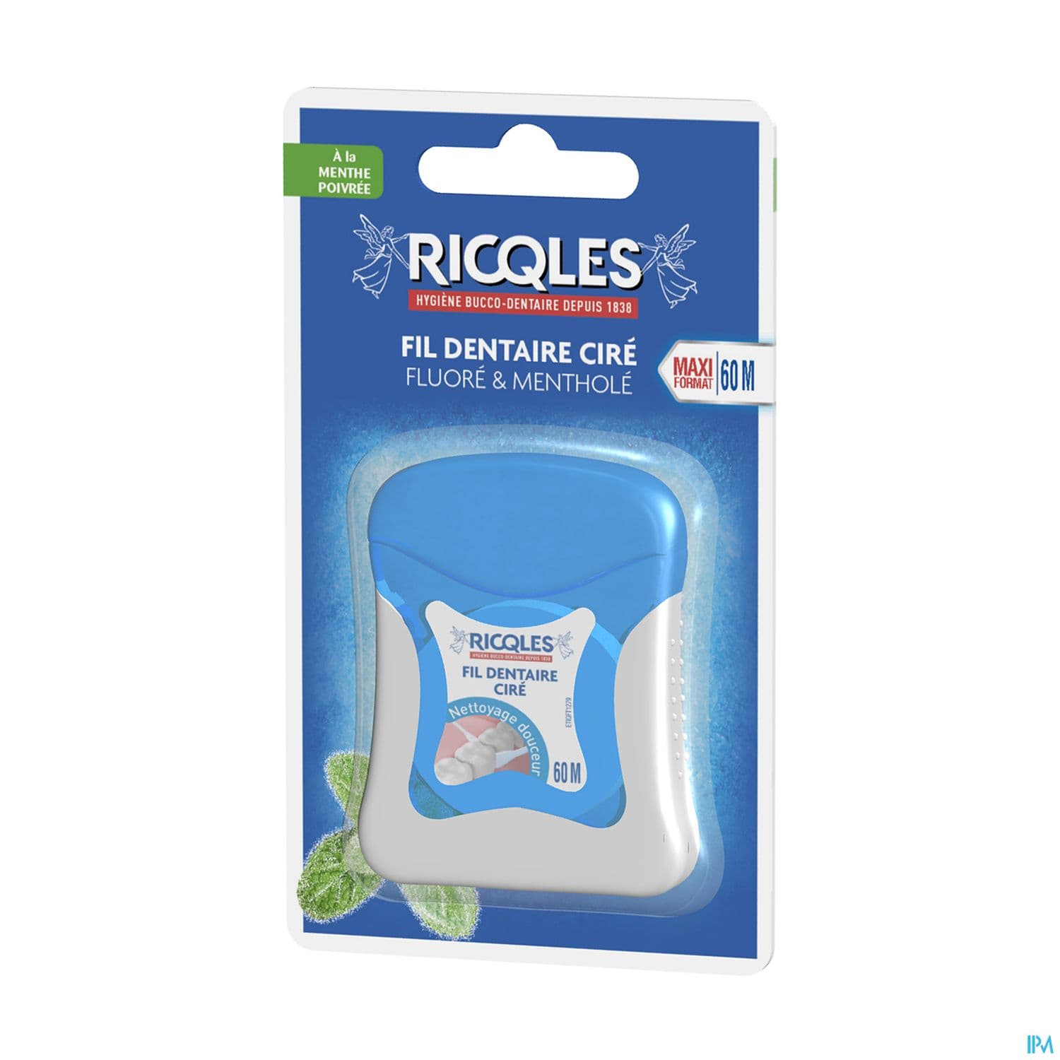RICQLES FIL DENT CIRE MENTH 40M