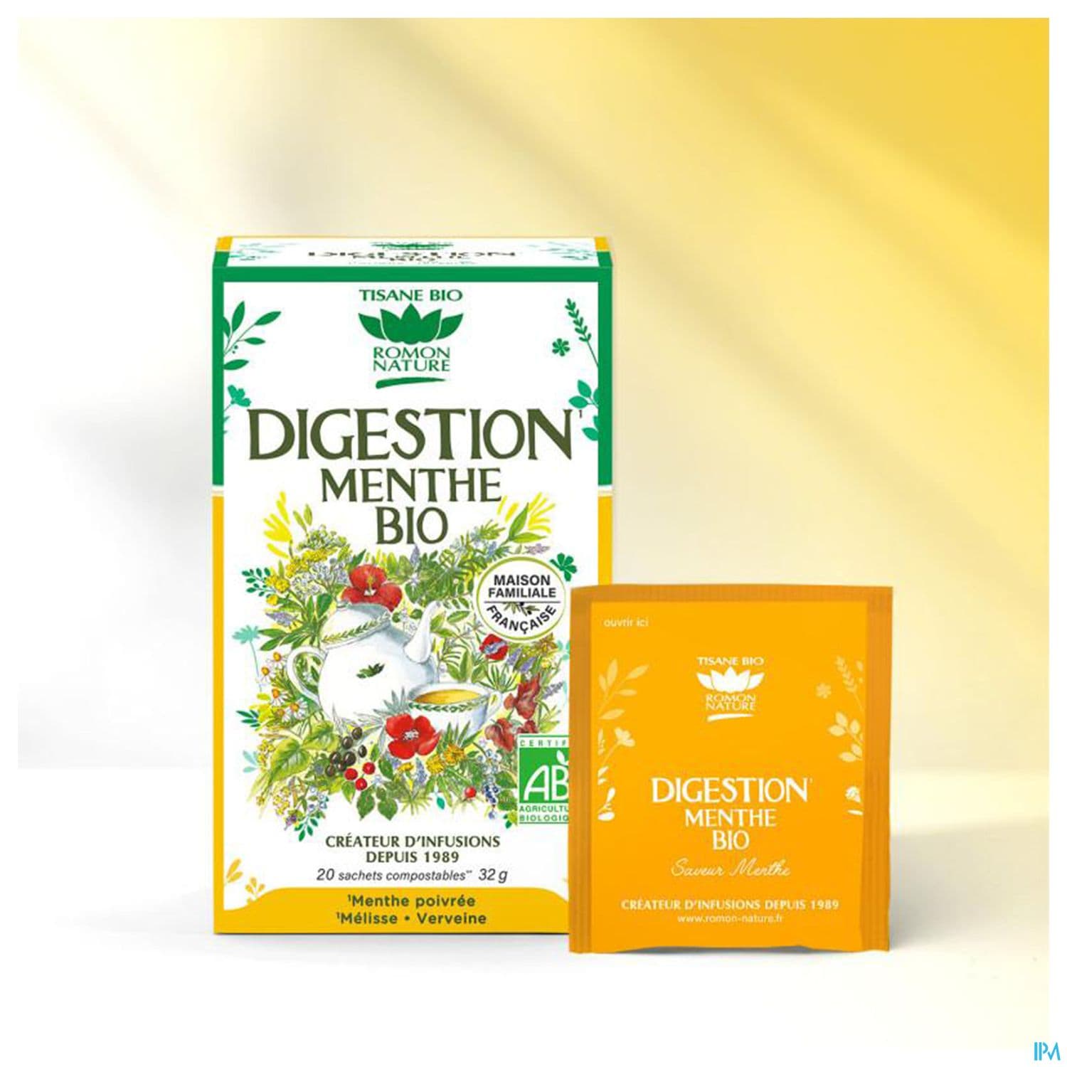 Romon Nature Complexes Digestion Menthe Bio Infusette 1g6 20