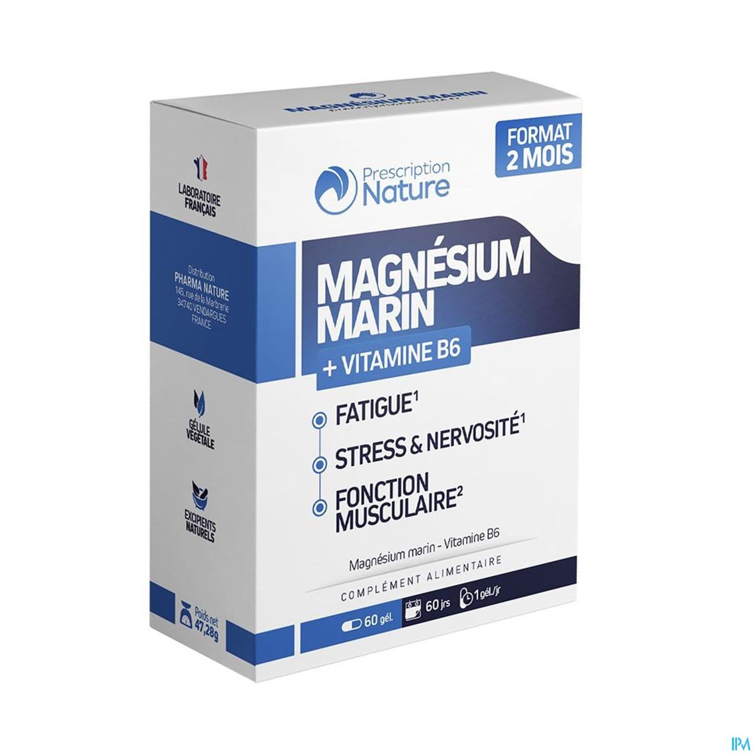 Prescription Nature Magnesium Marin Gelule 60