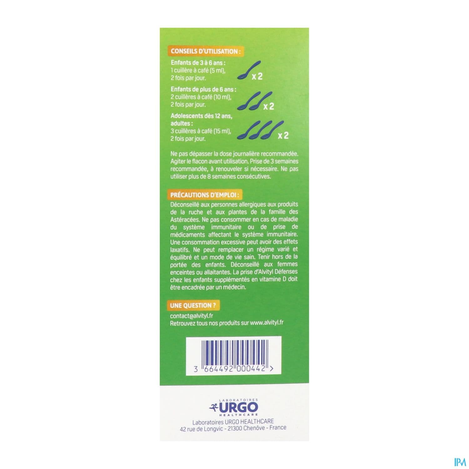 ALVITYL DEFENSES Sp Fl/240ml