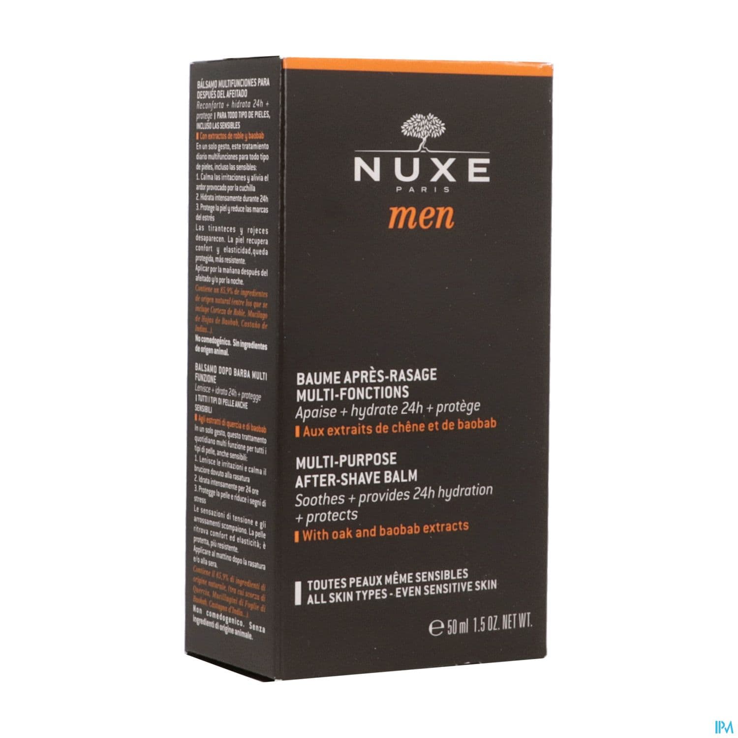 Nuxe Men Baume Apres Rasage Multifonctions Toutes Peaux Meme Sensibles 50ml