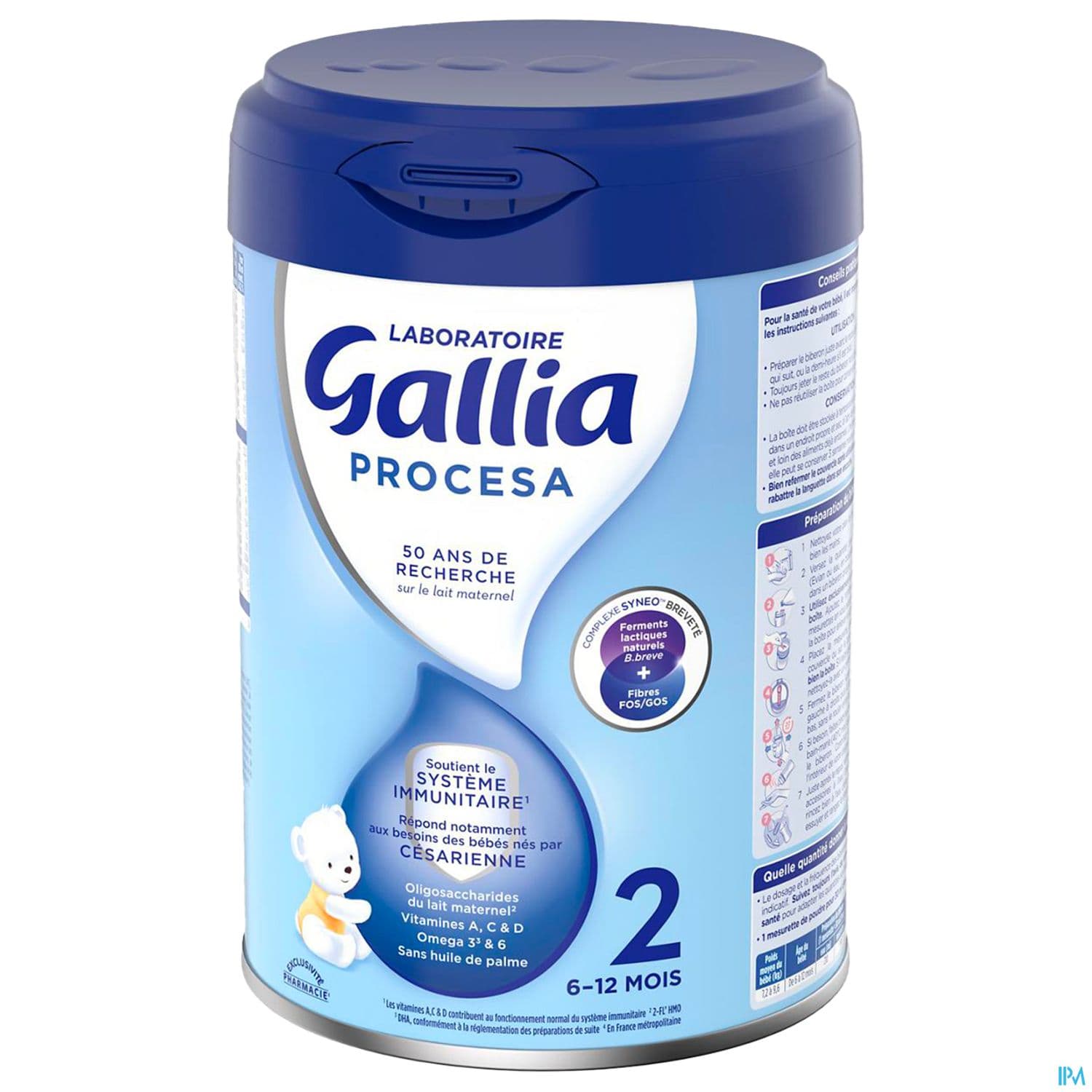 GALLIA PROCESA LAIT 2AGE 800G