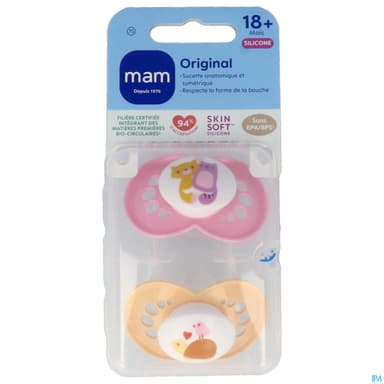 Mam Sucette Original Classique +18m Silicone X2
