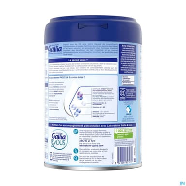 GALLIA PROCESA LAIT 2AGE 800G