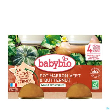 BABYBIO POTIMARRON/BUTTER 2X130G