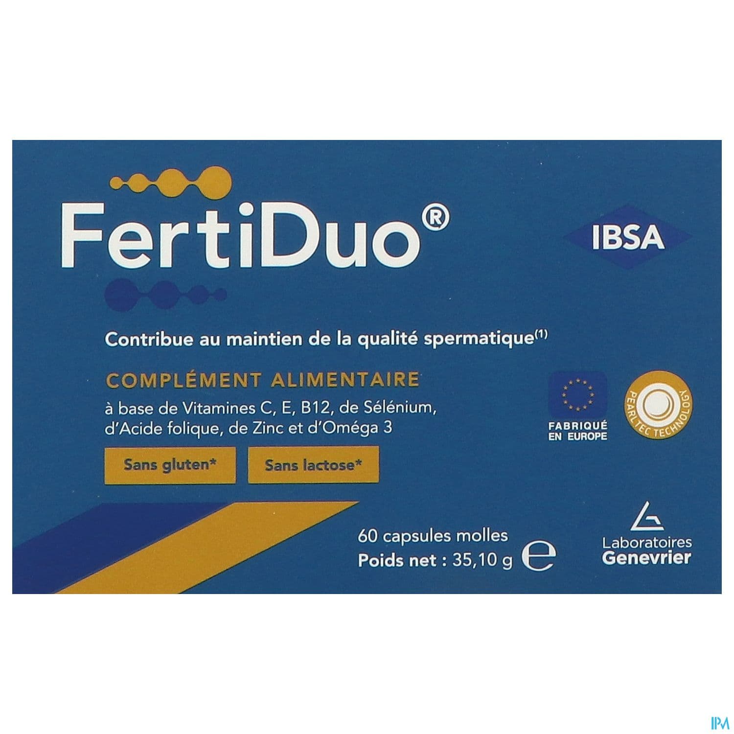Fertiduo Jour Nuit Preconceptionnel Pour Homme Capsulle Molle 60
