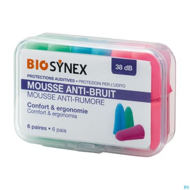 BIOSYNEX PROT AUDITIV MOUSSE 6PAIR