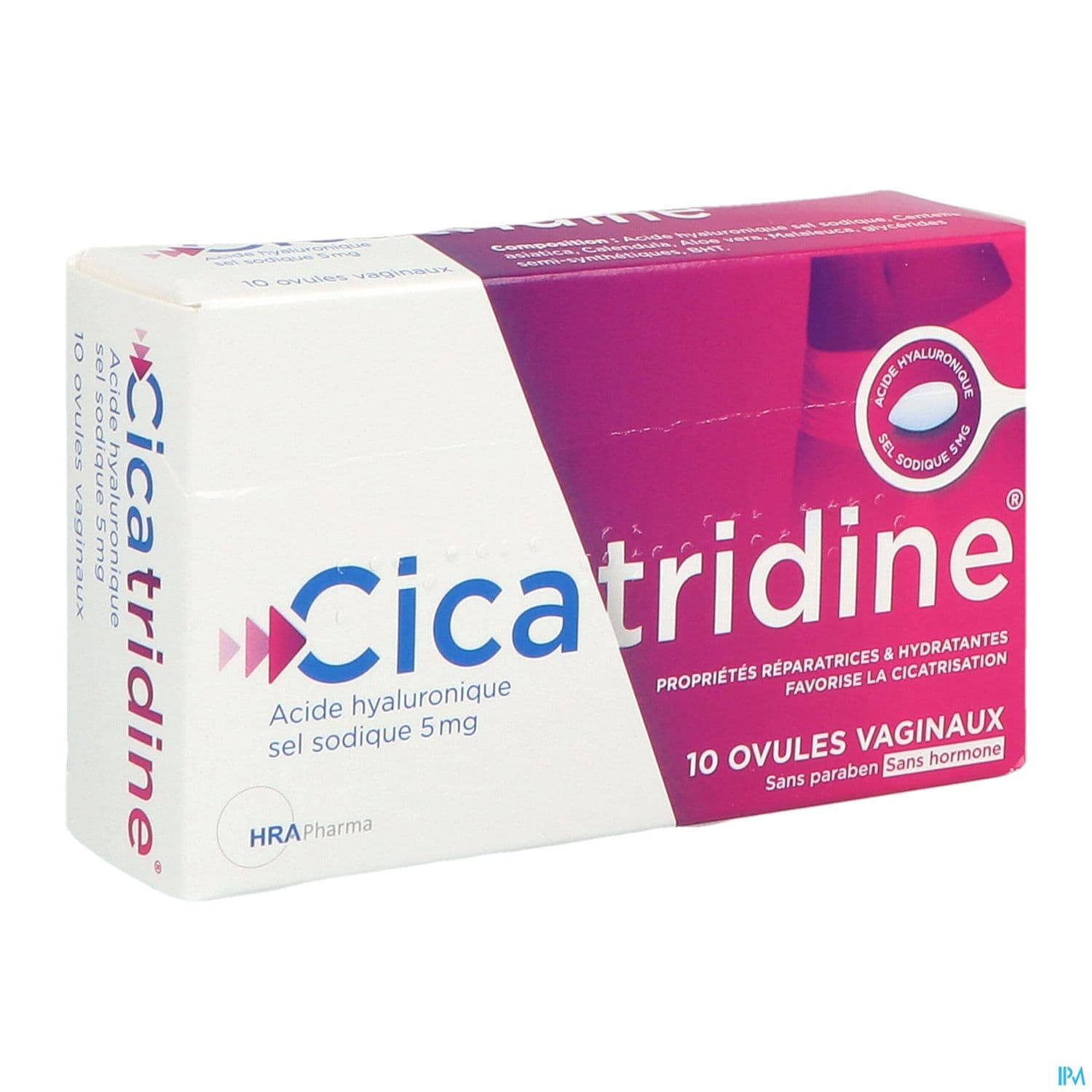 CICATRIDINE OVULE VAGINAL 10