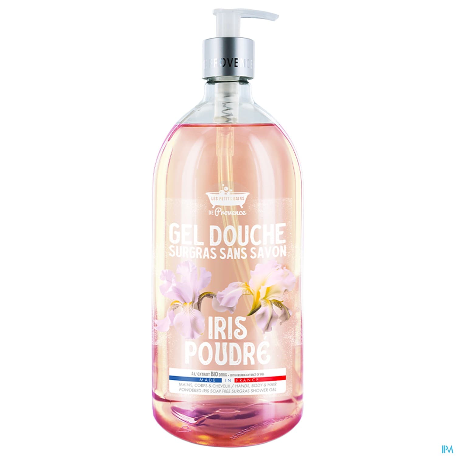Les Petits Bains De Provence Gel Douche Iris Poudree 1l Edition Noel