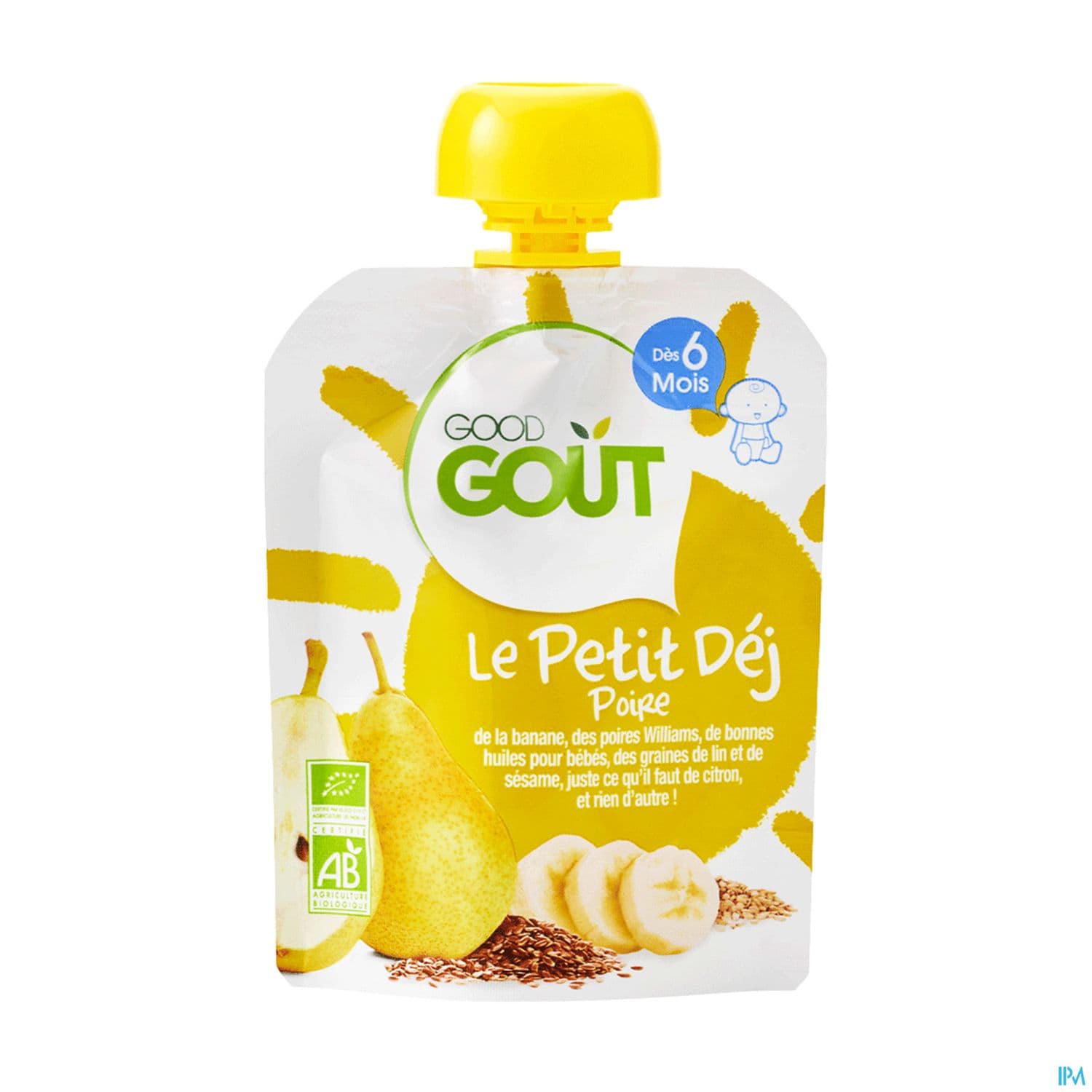 GOODGOUT PETIT DEJ POIRE 70G
