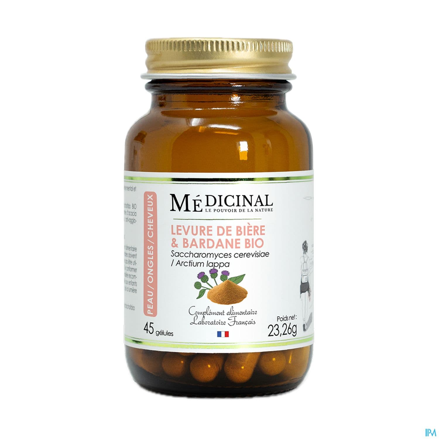 Medicinal Levure De Biere Et Bardane Bio Gelule 45