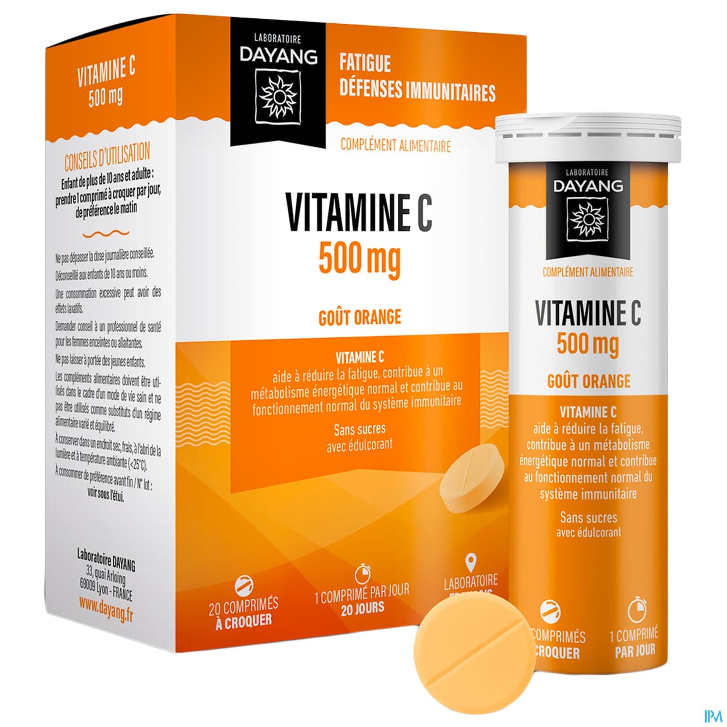 DAYANG VITAMINE C 500MG CPR 20