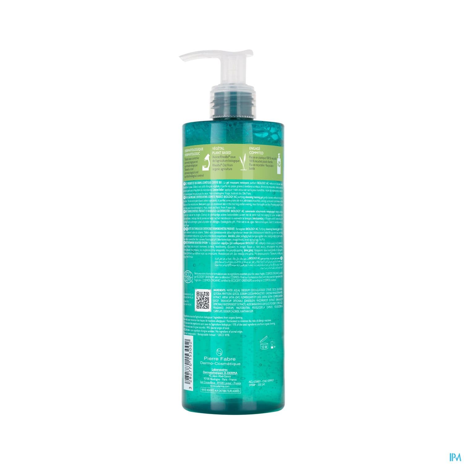 A-DERMA BIOLOGY AC GEL MOUSS 400ML