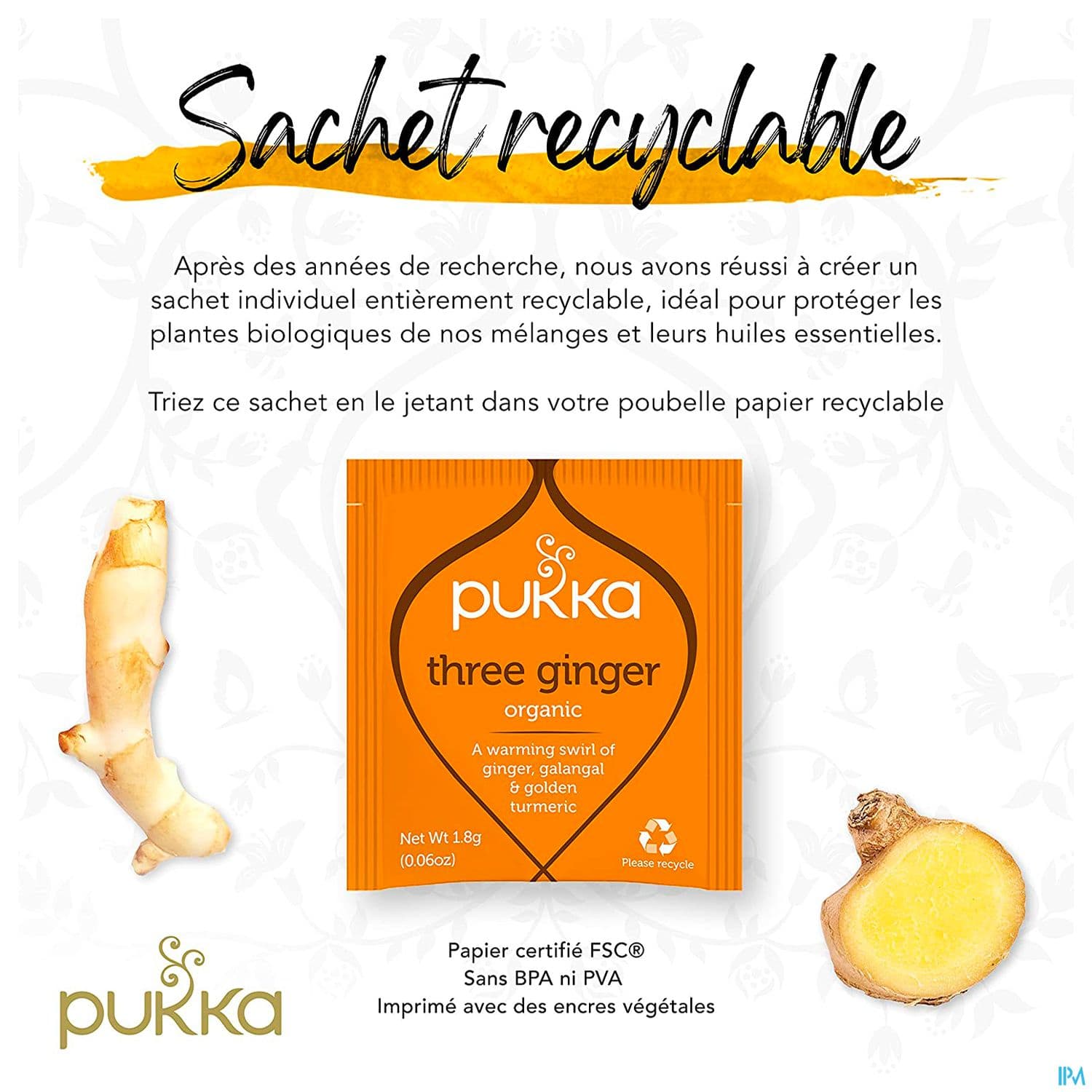 Pukka Infusion 3 Gingembres Bio Sachet 20