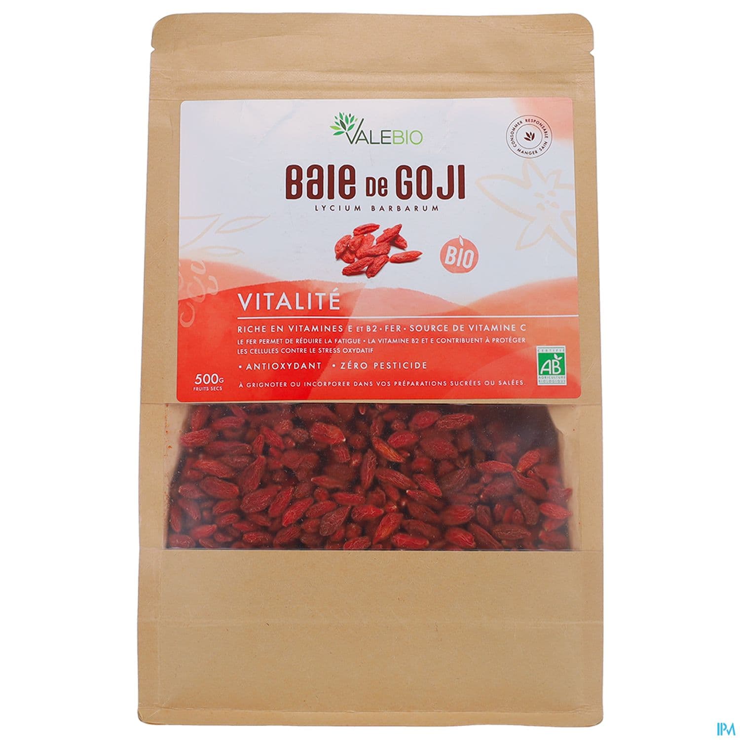 Valebio Super Fruits Baie De Goji Bio 500g