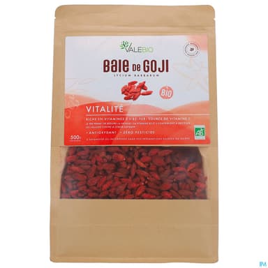 Valebio Super Fruits Baie De Goji Bio 500g