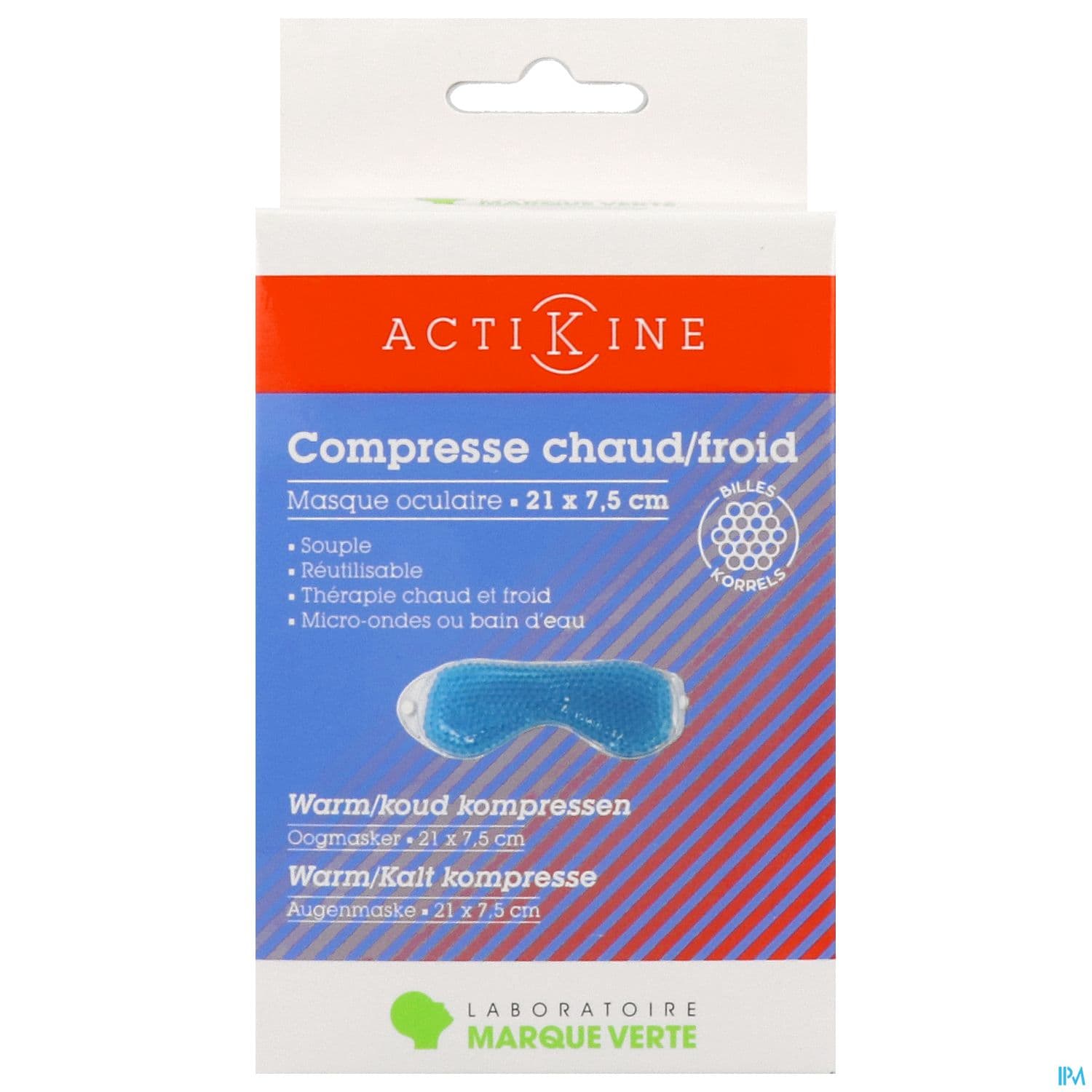 Marque Verte Actikine Compresse Chaud Froid Billes Yeux