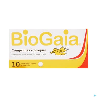 Biogaia Protectis Fraise Comprime A Croquer 10