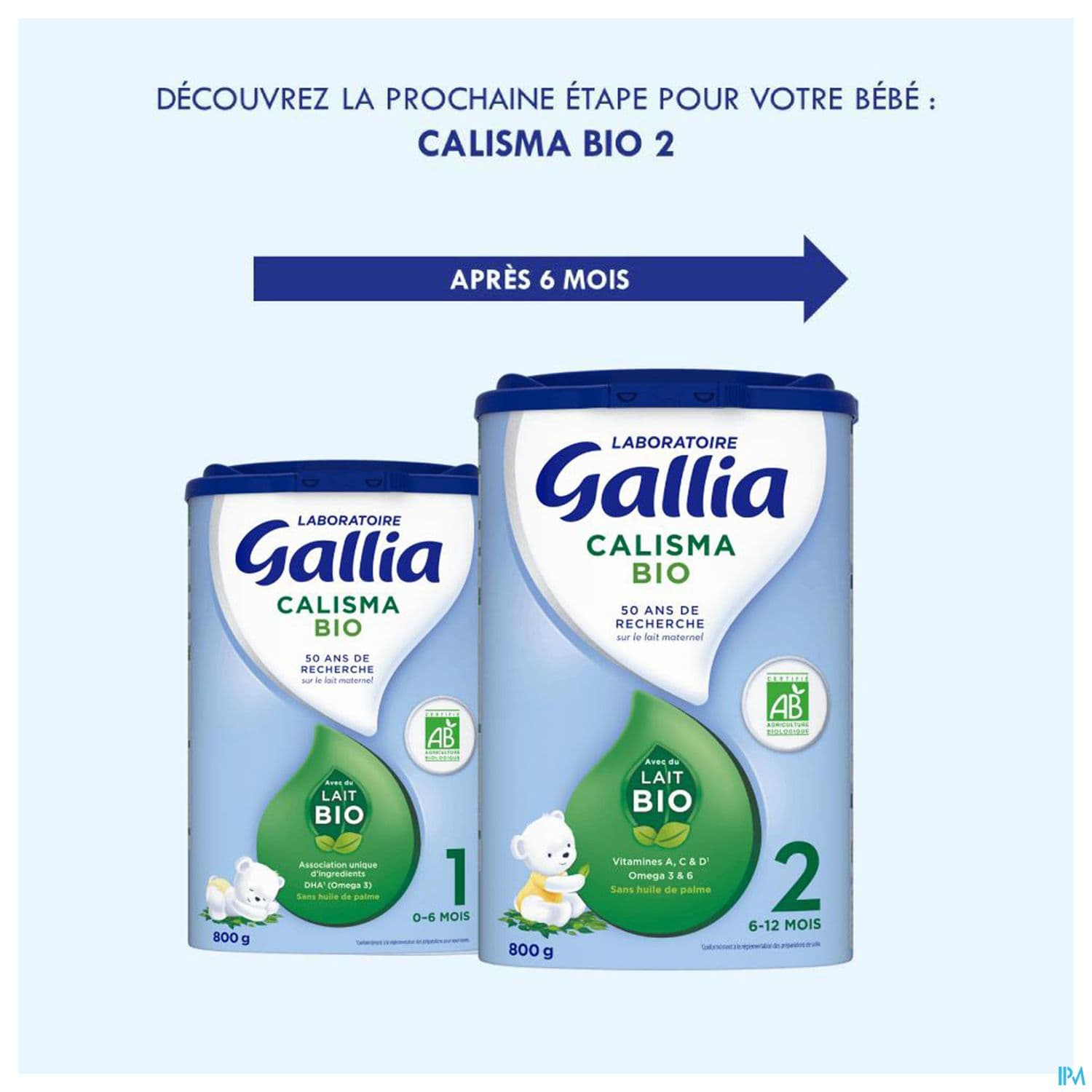 GALLIA CALISMA 1 LAIT PDR BIO800G