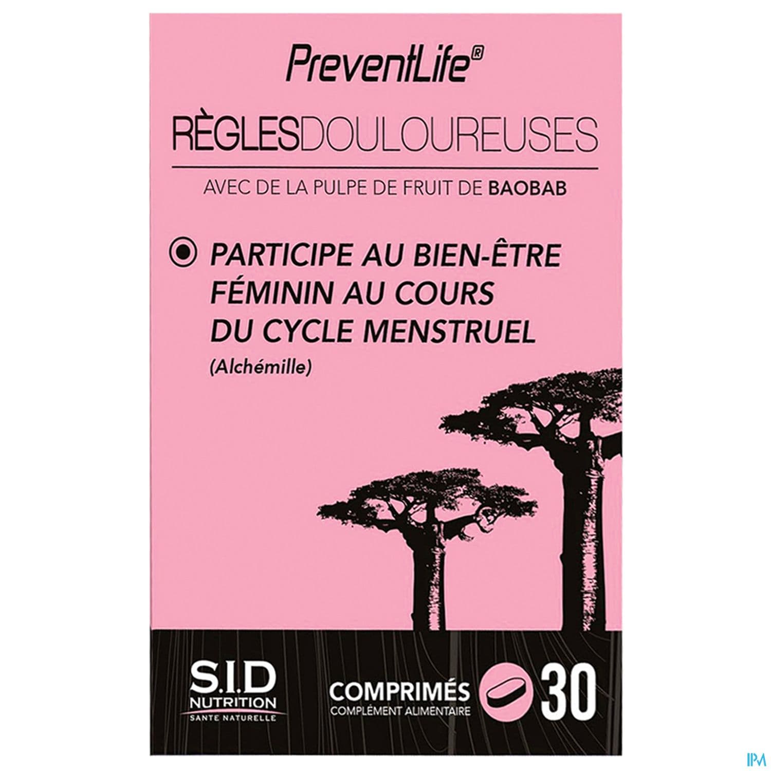 Sid Nutrition Preventlife Regle Douloureuse Comprime 30