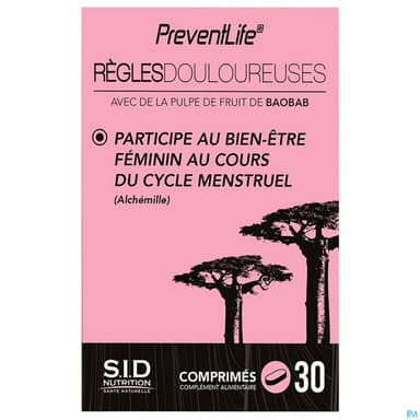 Sid Nutrition Preventlife Regle Douloureuse Comprime 30