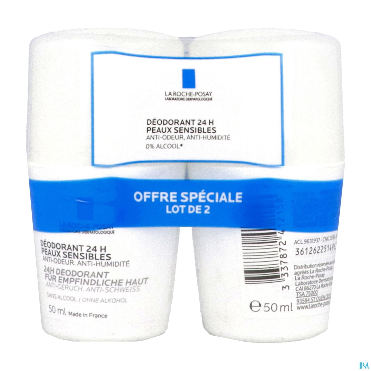 R-POSAY DEO PHYSIO24H BILLE 2X50ML