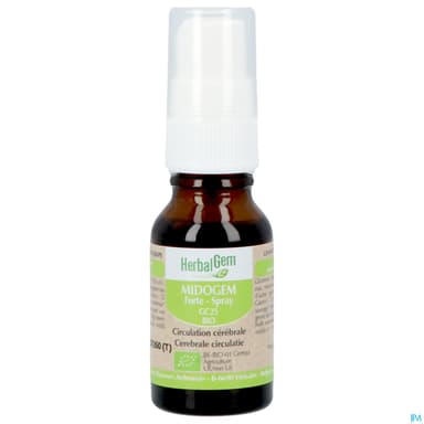 Herbalgem Midogem Forte Gc25 Cerebral Bio Spray 15ml