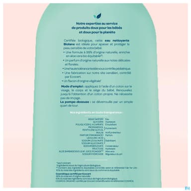 BIOLANE EXPERT EAU NETT BIO 500ML