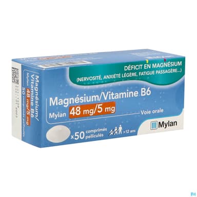 MAGNESIUM/B6 48MG/5MG VTS CPR 50