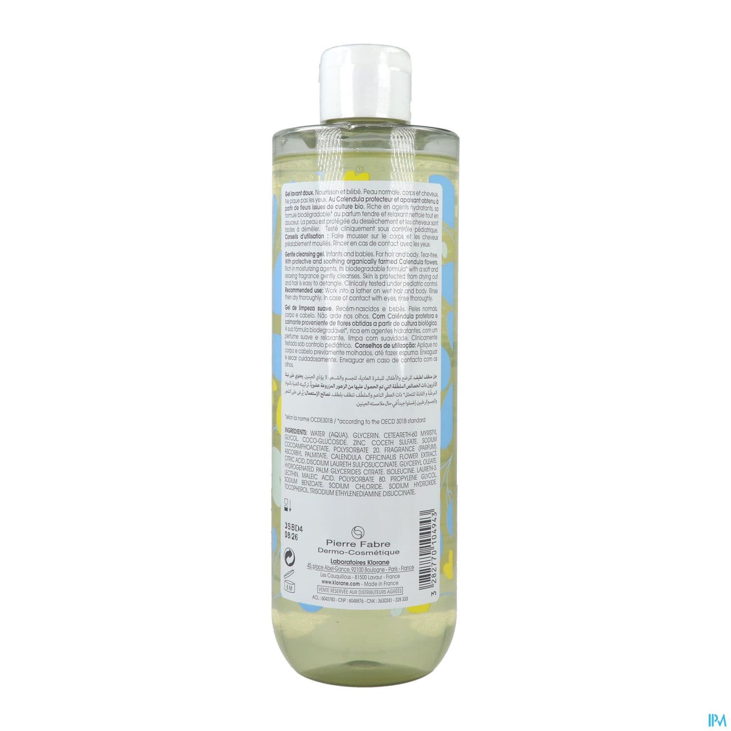 KLORANE BB GEL LAV DOUX 500ML