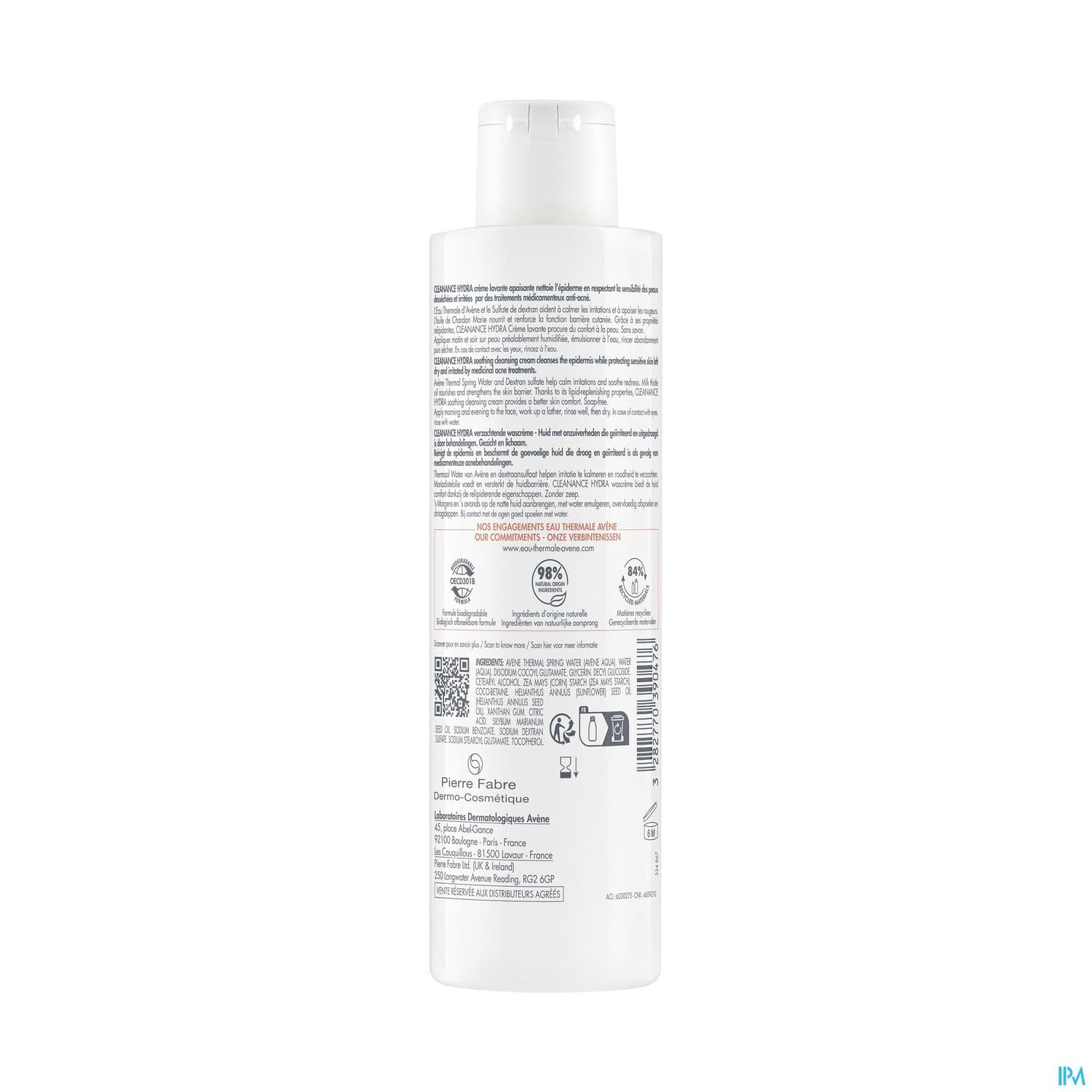 AVENE CLEANANCE HYDRA CR LAV200ML