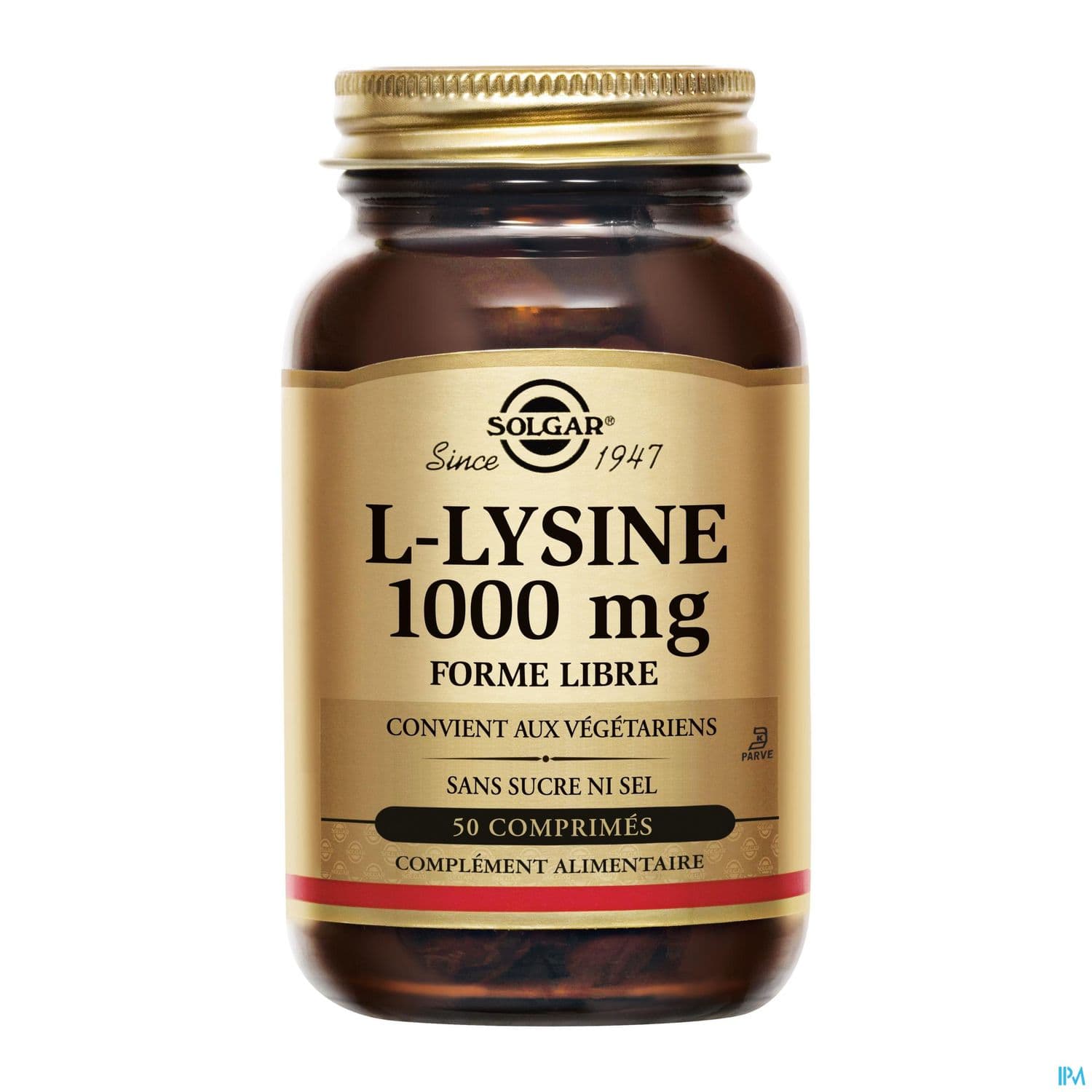 SOLGAR L-LYSINE 1000MG CPR 50