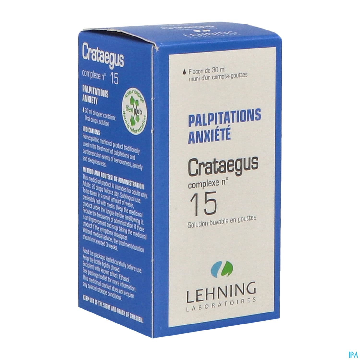 Lehning Complexe 15 Crataegus Goutte 30ml