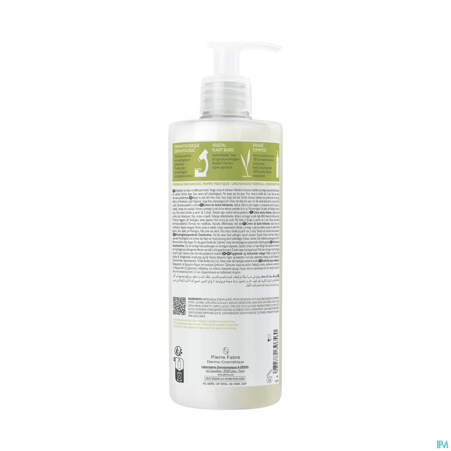 A-DERMA CR DCH HYDRATANTE 500ML