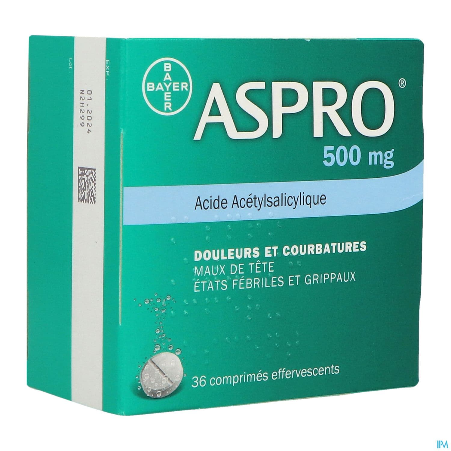 ASPRO 500MG CPR EFF 36